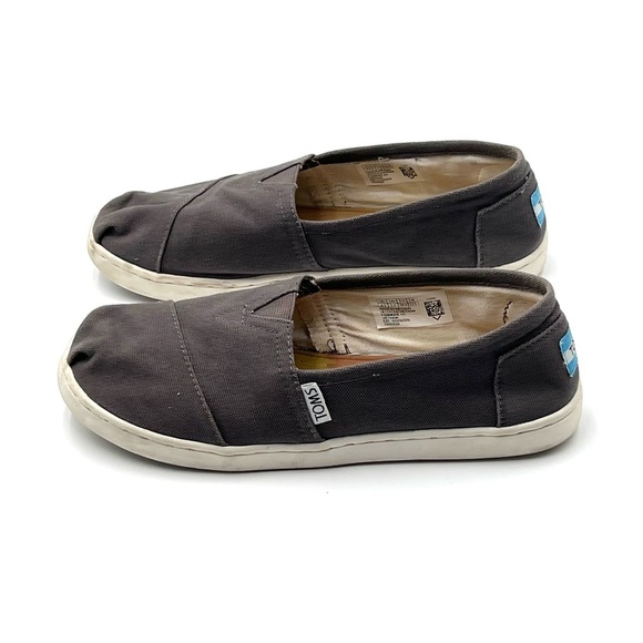 TOMS Classic Alpargata Canvas Shoes Ash Gray Comfortable Hipster Women’s Sz 7.5 - Picture 7 of 9